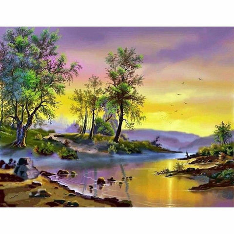 Landscape Nature Diy Paint By Numbers Kits PBN97901 - NEEDLEWORK KITS