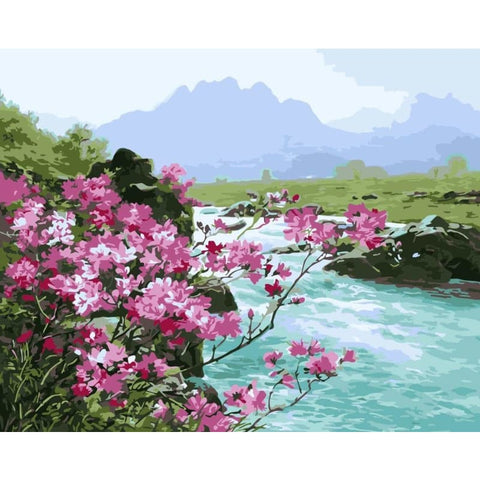 Landscape Nature Diy Paint By Numbers Kits WM-1024 - NEEDLEWORK KITS