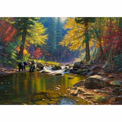Landscape Nature Forest Diy Paint By Numbers Kits VM55344 - NEEDLEWORK KITS