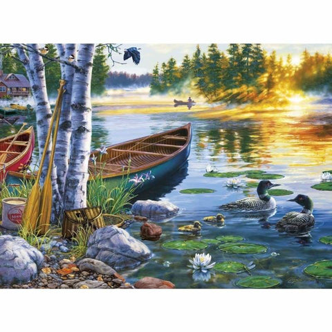 Landscape Nature Lake Diy Paint By Numbers Kits PBN90027 - NEEDLEWORK KITS