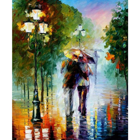 Lovers Under Umbrella Diy Paint By Numbers Kits ZXB937-23 - NEEDLEWORK KITS