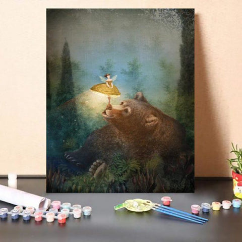 Paint by Numbers Kit-A Fairytale Forest