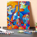 Paint By Numbers Kit Abstract Musicians