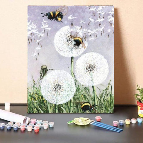 Paint By Numbers Kit – Bees and Dandelions