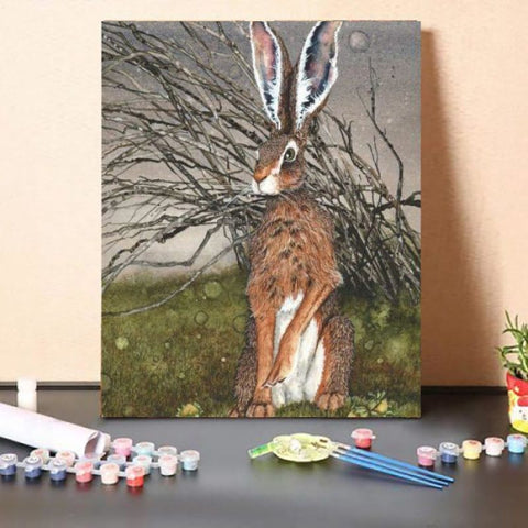 Paint by Numbers Kit – Bunny and Branches