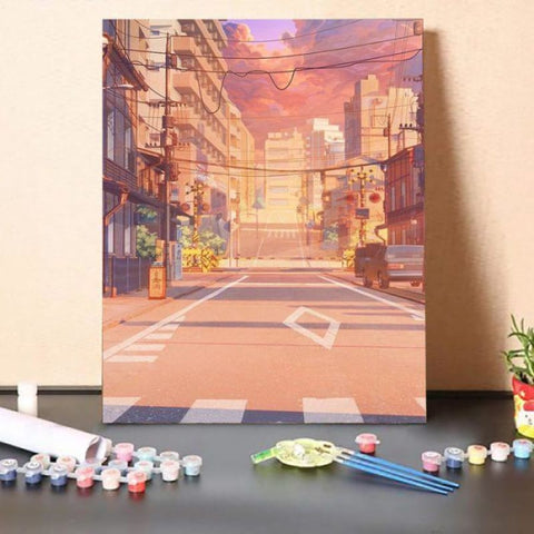 Paint by Numbers Kit-Clean Street