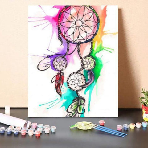Paint By Numbers Kit Colorful Dream Catcher