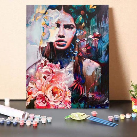 Paint by Numbers Kit-Flower Beauty