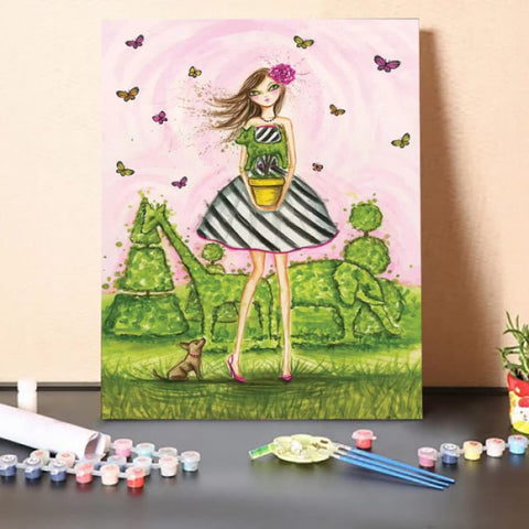 Paint By Numbers Kit-Green Fairy