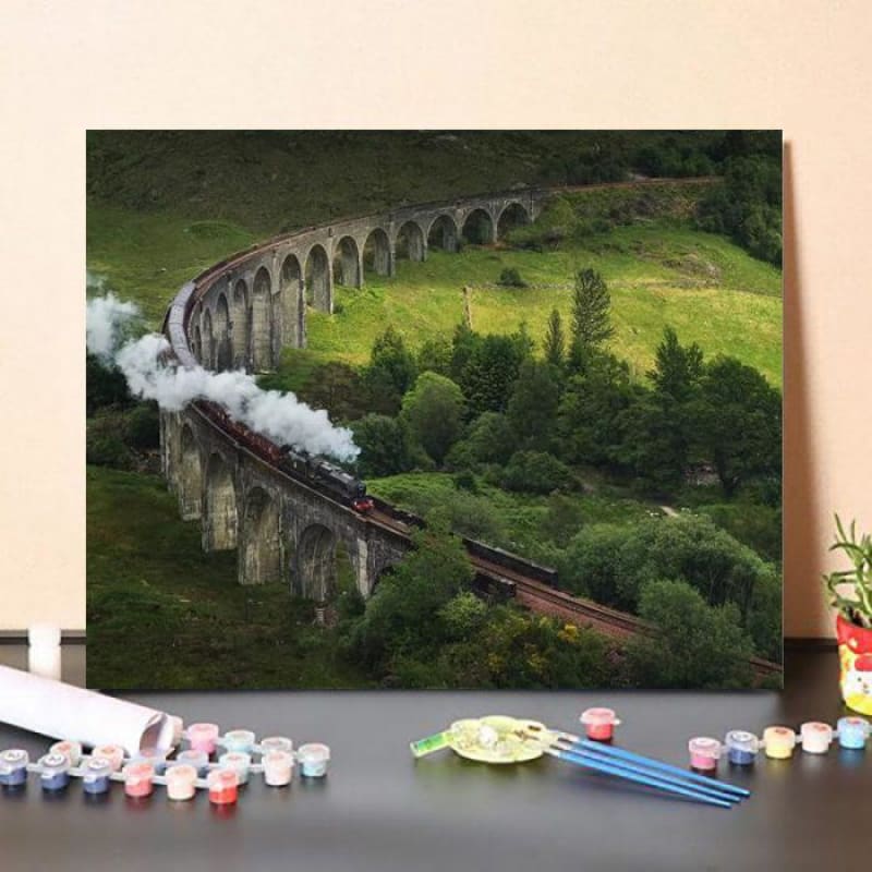 Paint By Numbers Kit Hogwarts Express, Scotland Australia Paint By