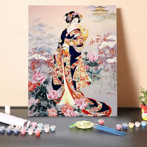 Paint by Numbers Kit-Japanese Classical Singer 10