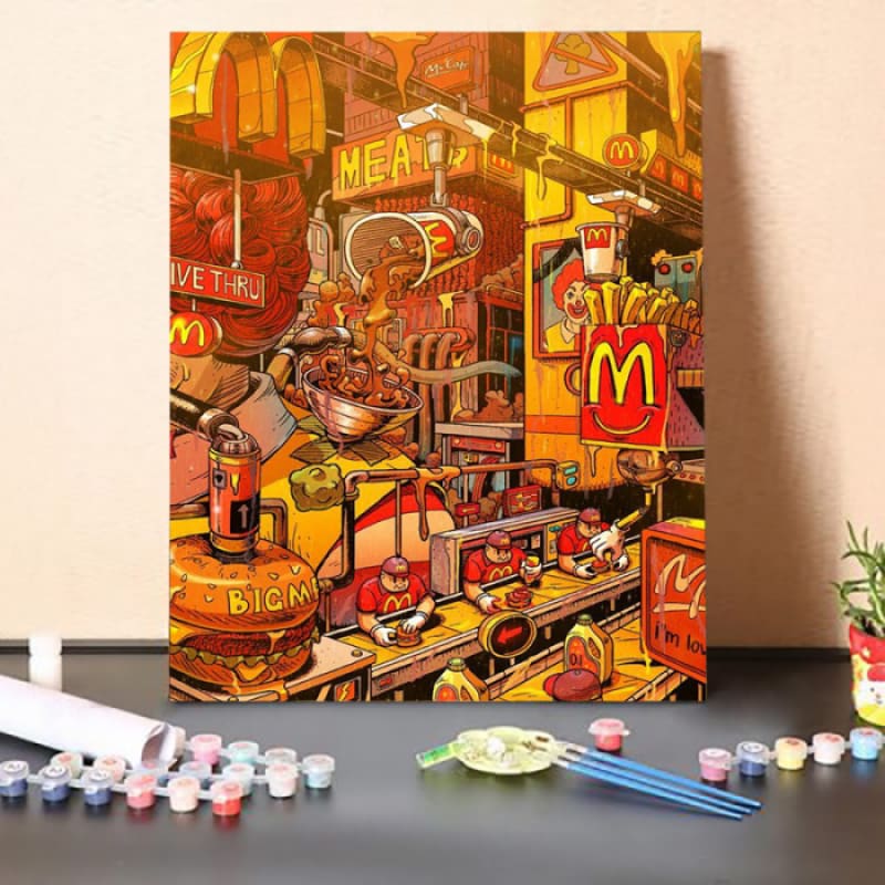 Paint by Numbers KitMcDonald's Factory Australia Paint By Numbers