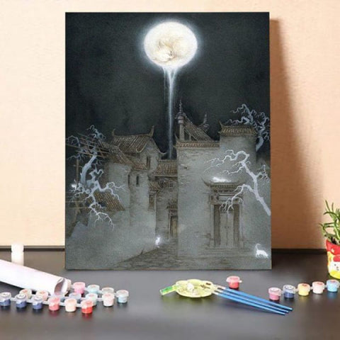 Paint by Numbers Kit-Moon Fox