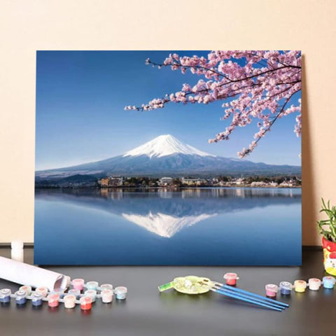 Paint By Numbers Kit-Mount Fuji In Spring