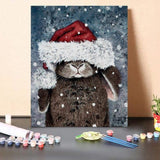 Paint by Numbers Kit – Rabbit With Hat