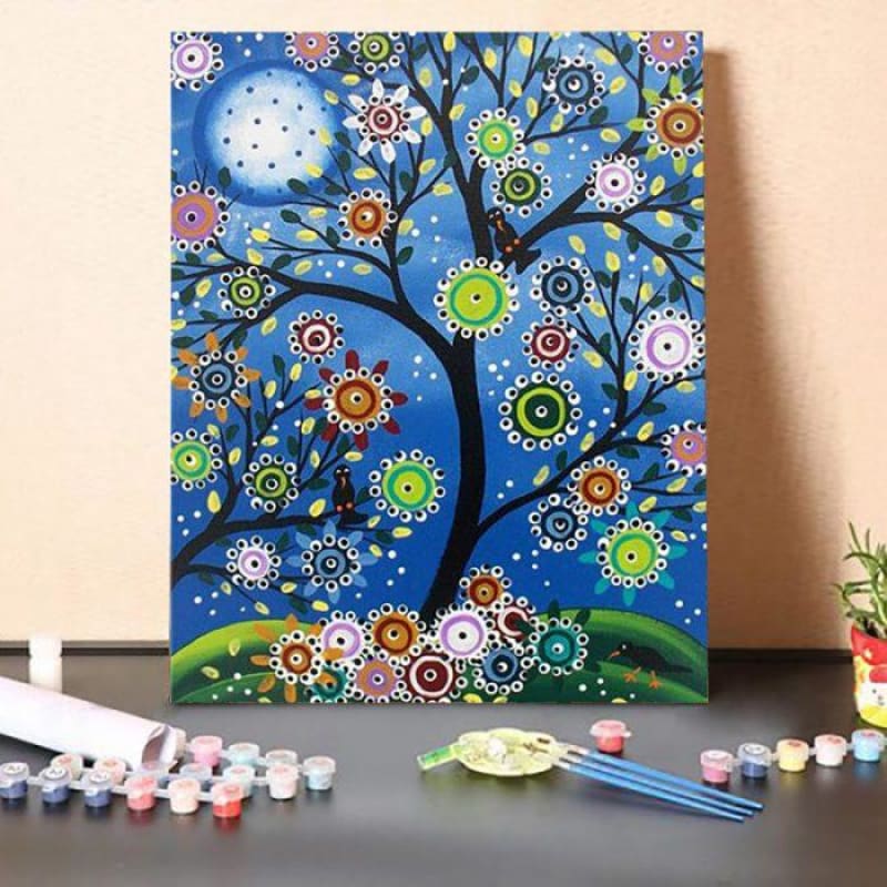 Paint by Numbers KitTwo crows on the tree Australia Paint By Numbers