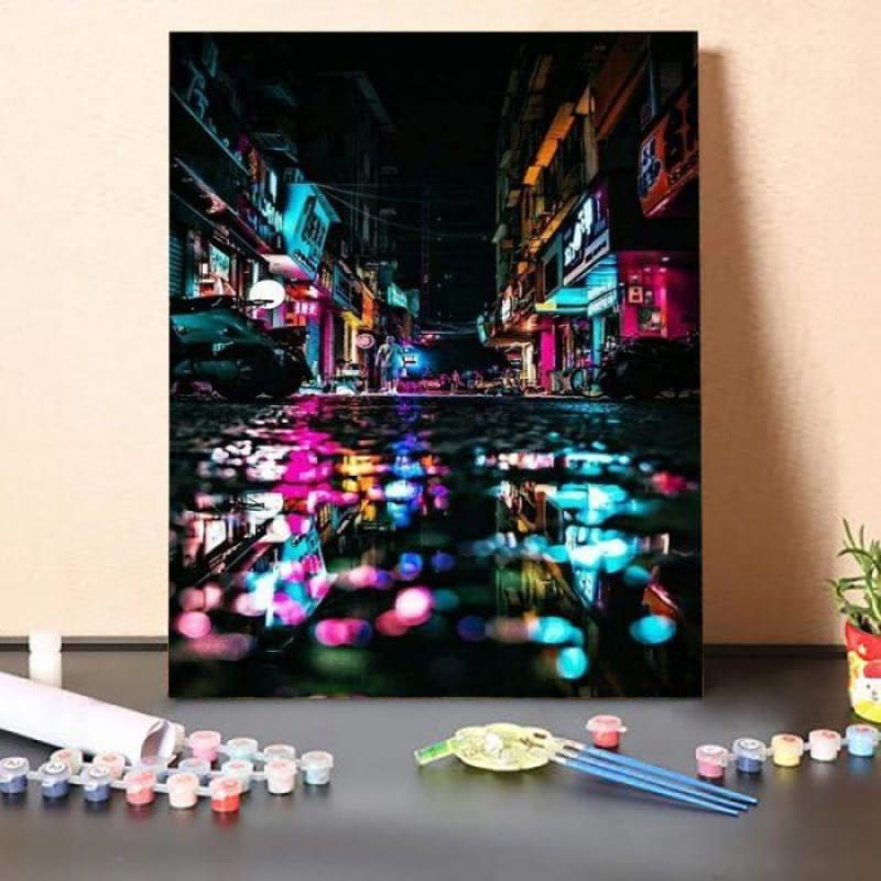 Paint by Numbers KitWet Road Australia Paint By Numbers