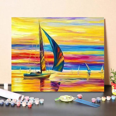 Paint By NumbersKit Sailing in the sunset