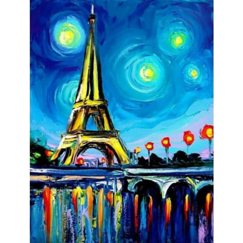 Paris Eiffel Tower Diy Paint By Numbers Kits PBN92039 - NEEDLEWORK KITS