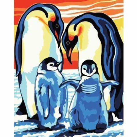 Penguin Diy Paint By Numbers Kits WM-1050 ZXB533 - NEEDLEWORK KITS
