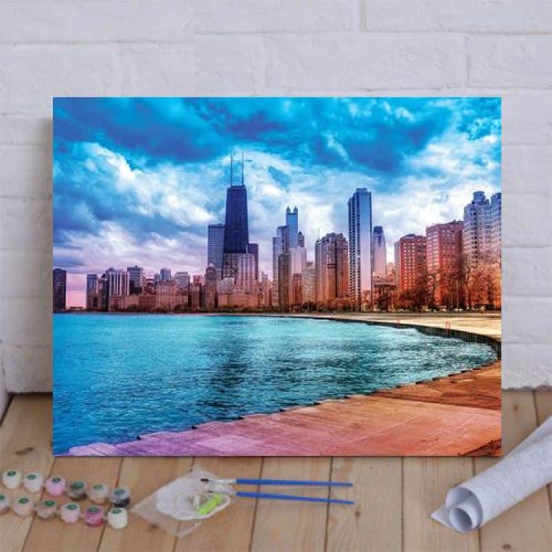 Rainbow Skyline Paint By Numbers Kit Australia Paint By Numbers