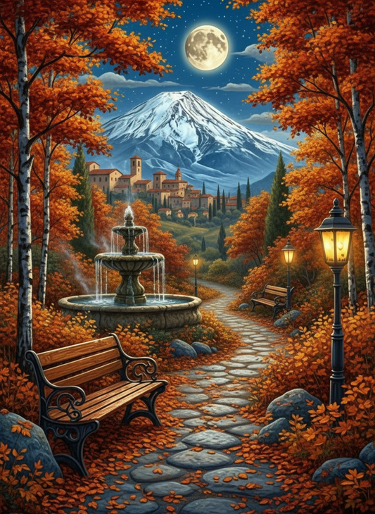Moonlit Fountain (80 Colours)