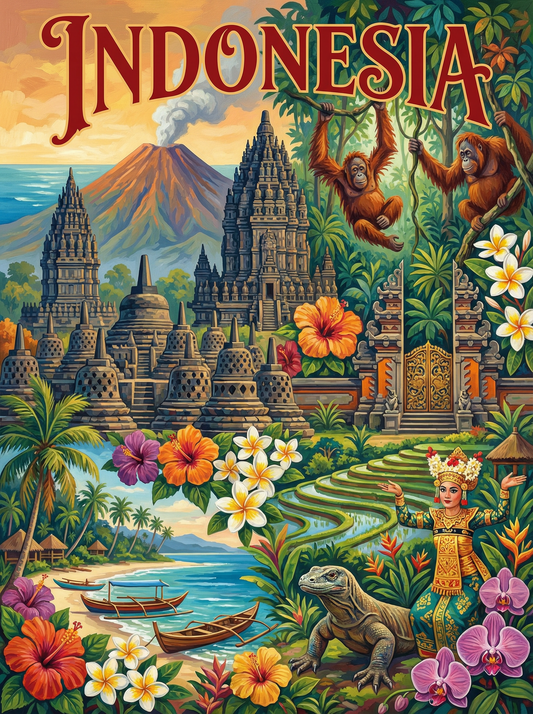 Indonesia Sacred Wonders (120 Colours)