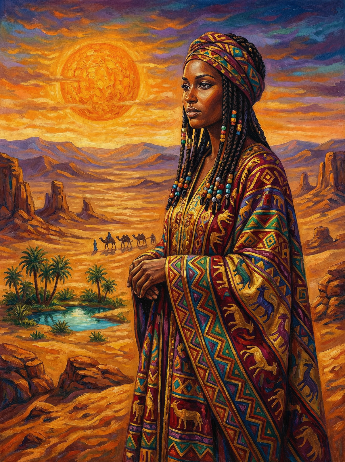 Desert Queen at Sunset (80 Colours)