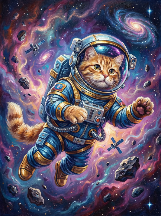 Cosmic Explorer Cat (80 Colours)
