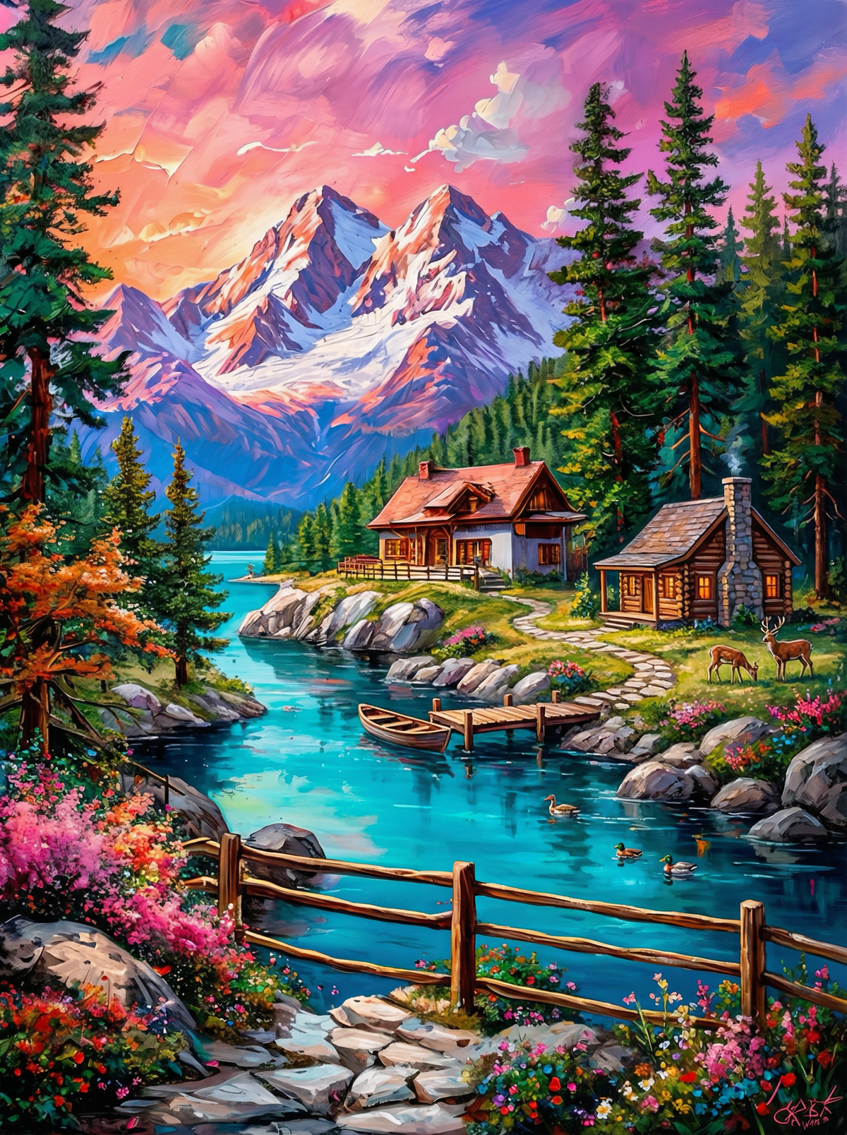 Lakeside Haven (80 Colours)