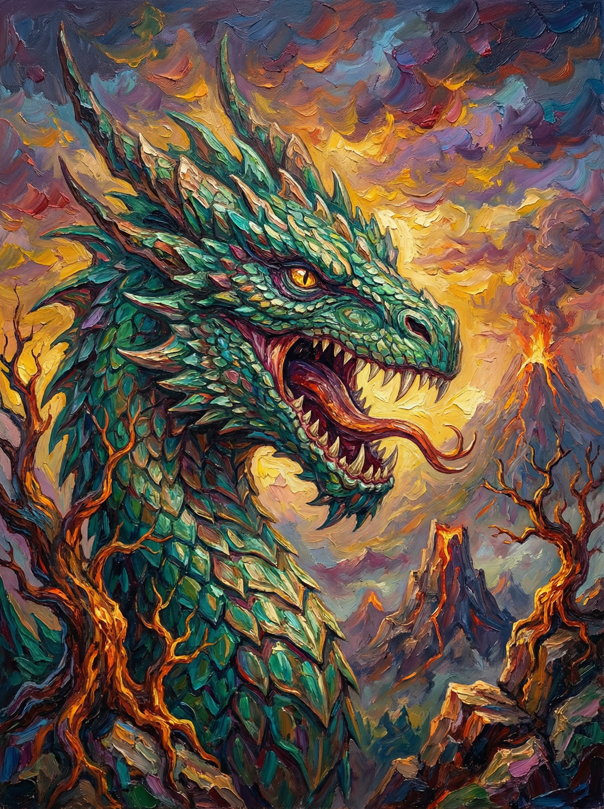 Emerald Fire Dragon (120 Colours)