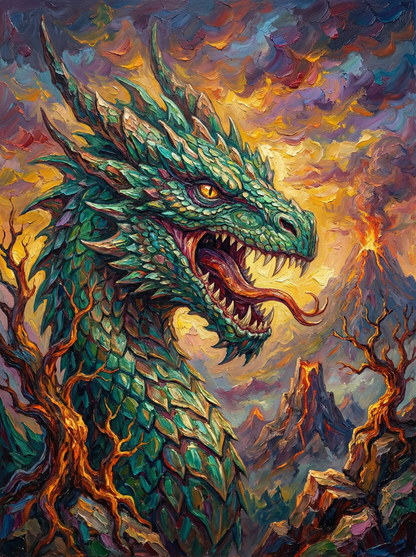 Emerald Fire Dragon (80 Colours)