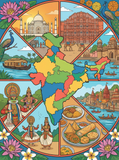 India Cultural Mosaic (120 Colors)