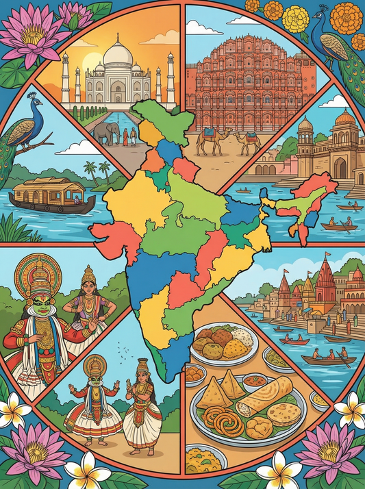 India Cultural Mosaic (80 Colours)