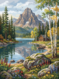Alpine Lakeside Escape (120 Colors)