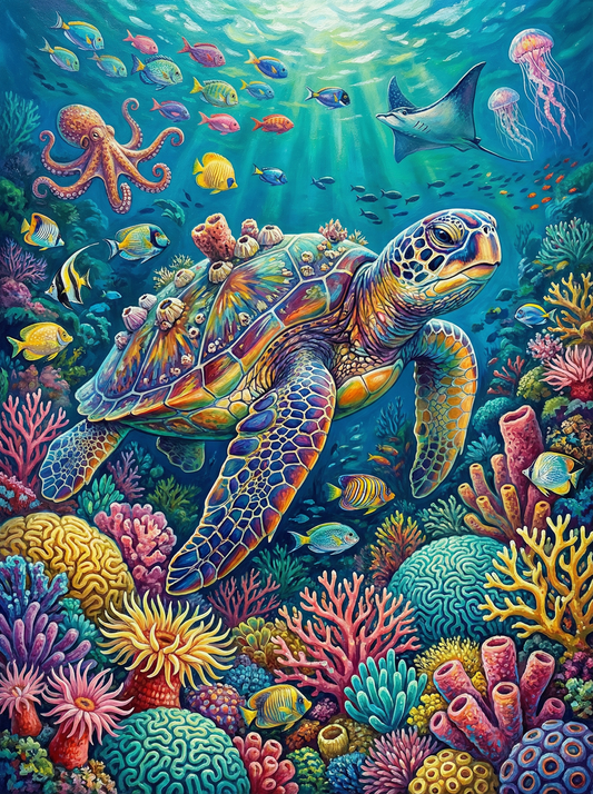 Ocean Reef Turtle (80 Colours)