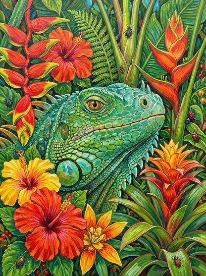 Tropical Iguana Bloom (80 Colours)
