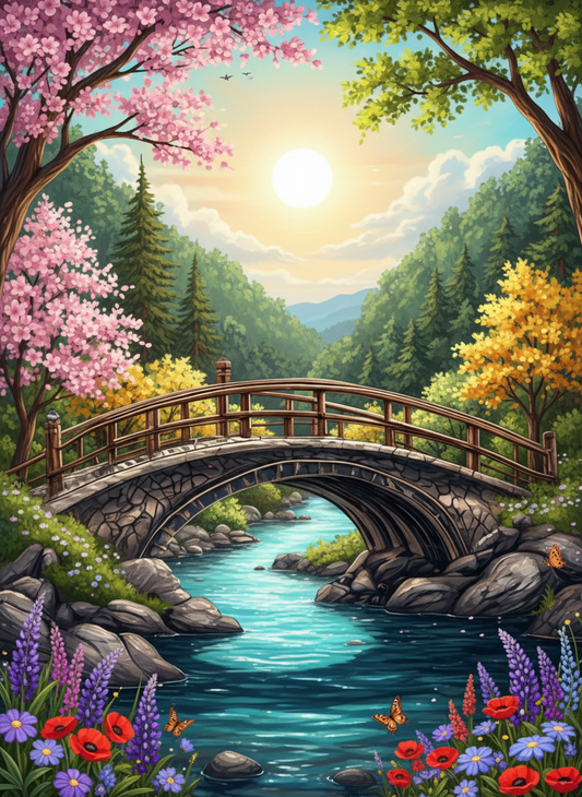 Sunlit Bridge (80 Colours)