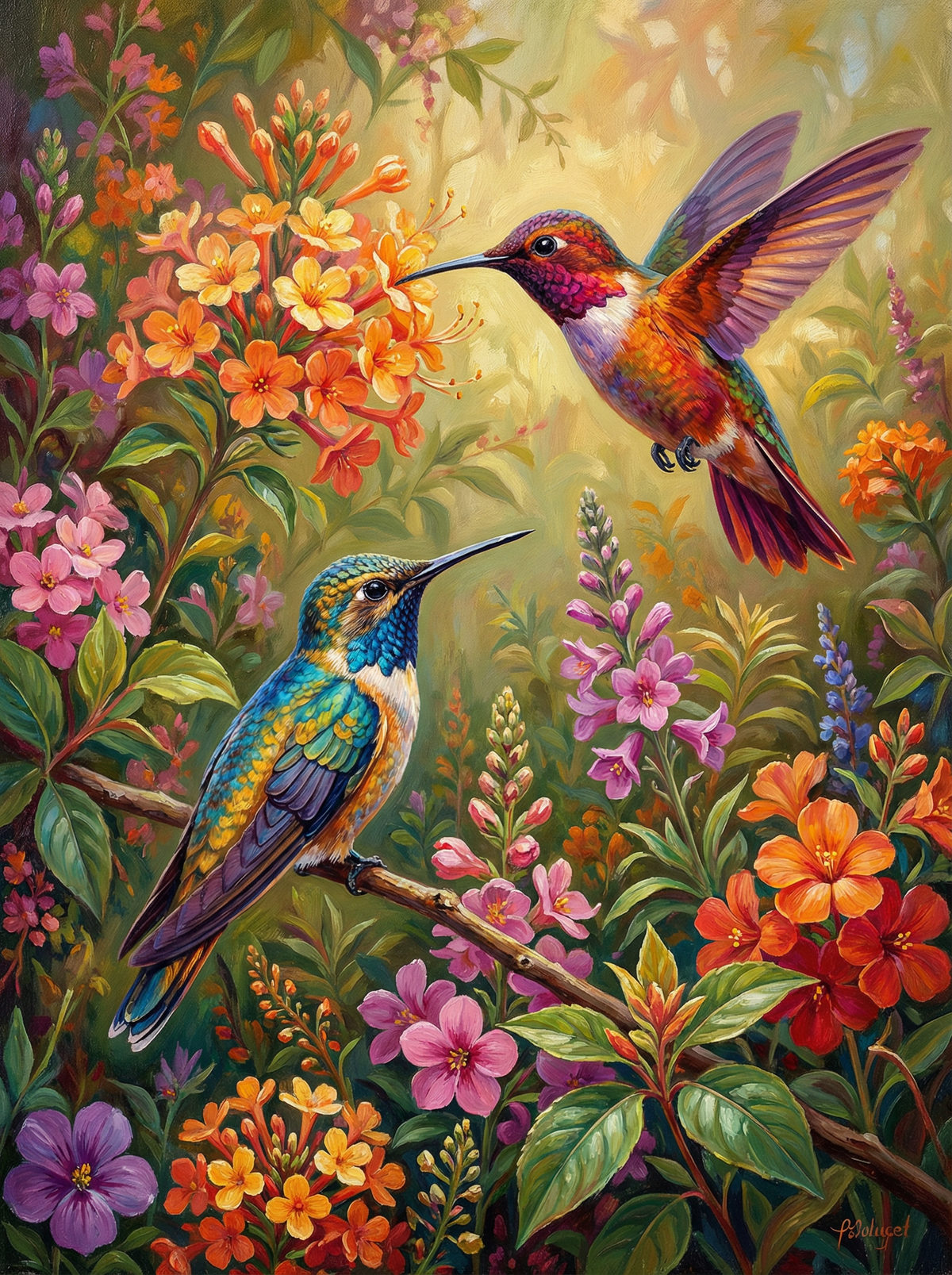 Hummingbird Blossom Serenade (80 Colours)