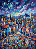 Starlit Village Dreams (80 Colors)