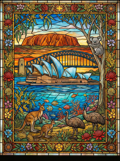 Australia Iconic Panorama (80 Colours)