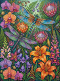 Dragonfly Flower Garden (120 Colors)
