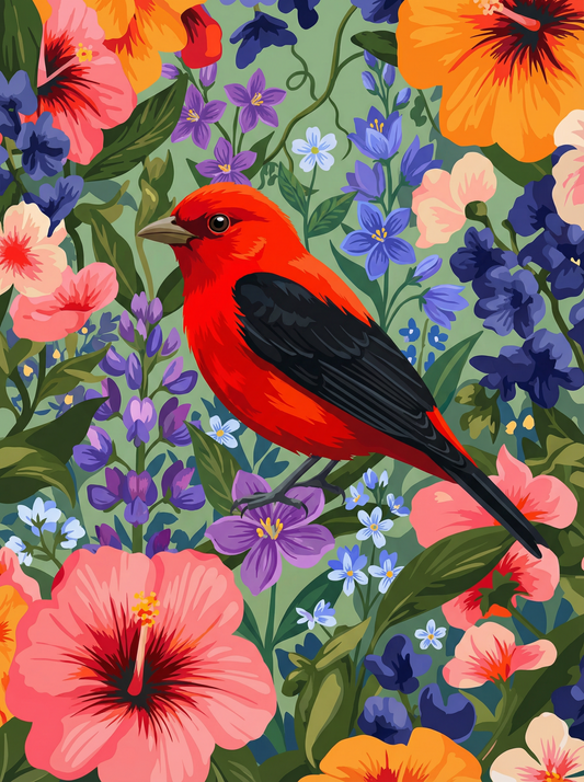 Scarlet Songbird Bloom (120 Colours)