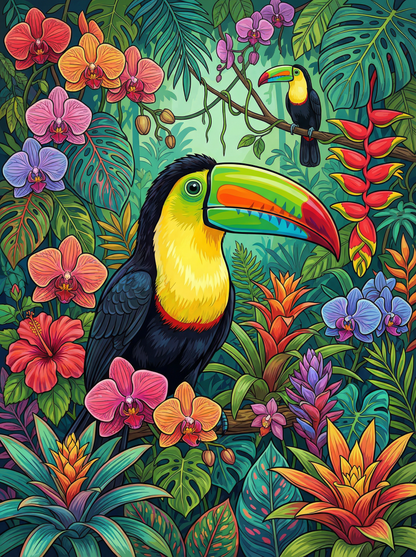 Tropical Jungle Toucan (80 Colours)