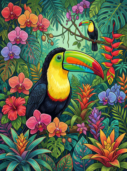 Tropical Jungle Toucan (120 Colours)