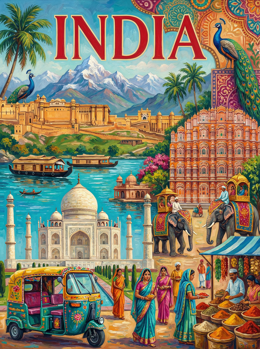 India Cultural Tapestry (120 Colours)