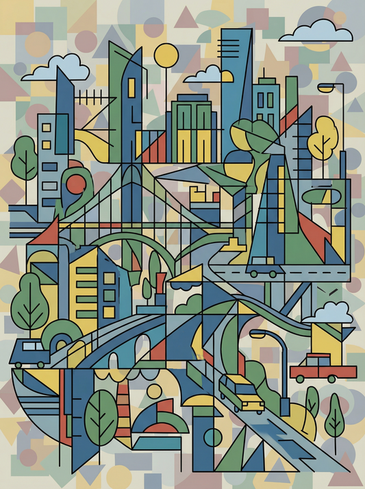 Modern City Geometry (80 Colours)