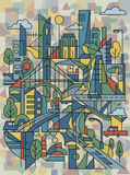 Modern City Geometry (80 Colors)