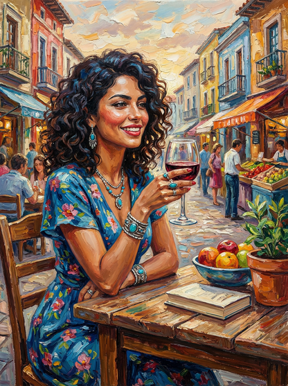 Mediterranean Wine Street (80 Colours)