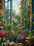 Songbird at the Open Window (120 Colors)